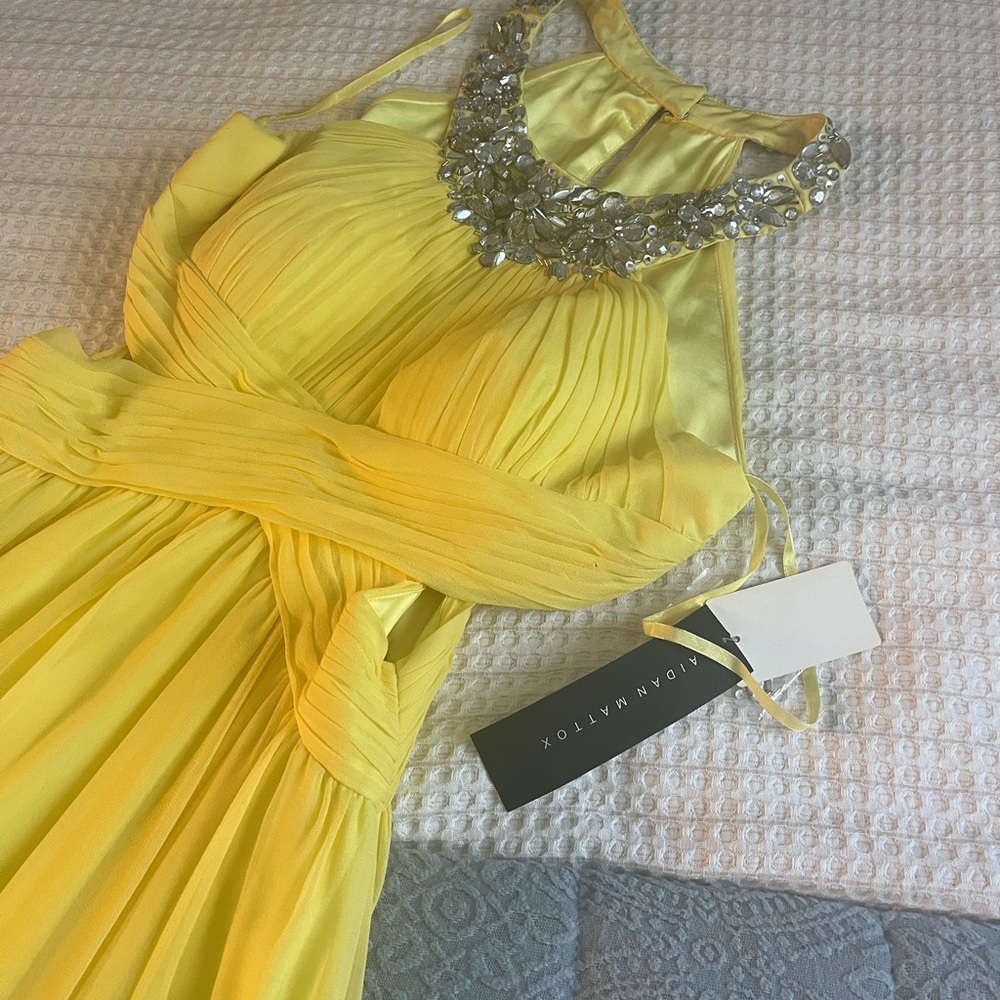 Aidan Mattox Radiant Yellow Gown